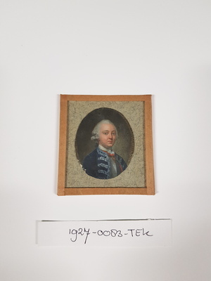 1927-0083-TEK a.jpg; 1927-0083-TEK; Miniatuurportret van een onbekende man; tekeningen